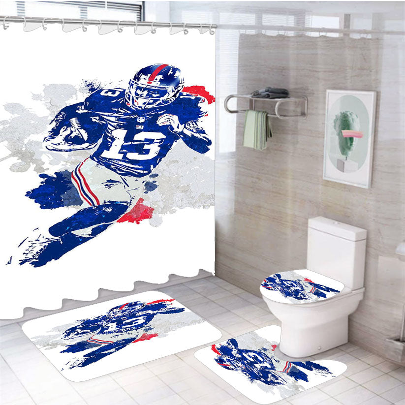 Odell Beckham Jr Painting 4Pcs Bathroom Set Shower Curtain