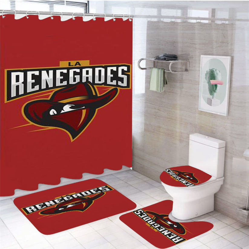 Renegades Csgo 4Pcs Bathroom Set Shower Curtain