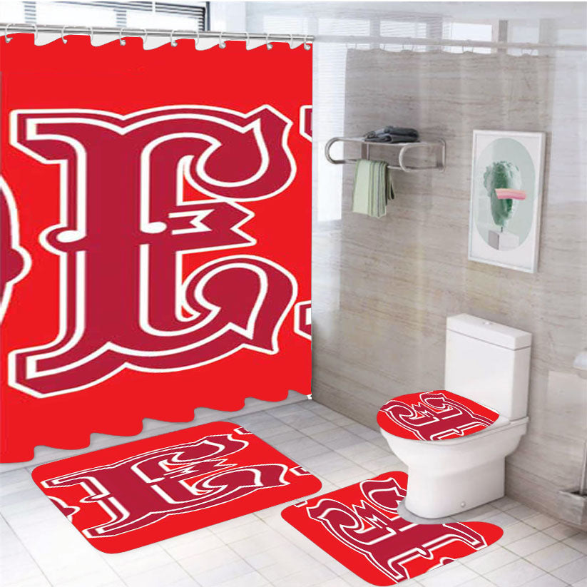 Sf 49Ers Logo Tag 4Pcs Bathroom Set Shower Curtain