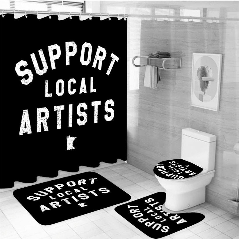 Support Local Artists - Minnesota 4Pcs Bathroom Set Shower Curtain