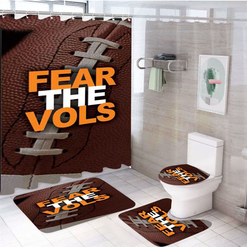 Tennessee Vols Fear 4Pcs Bathroom Set Shower Curtain