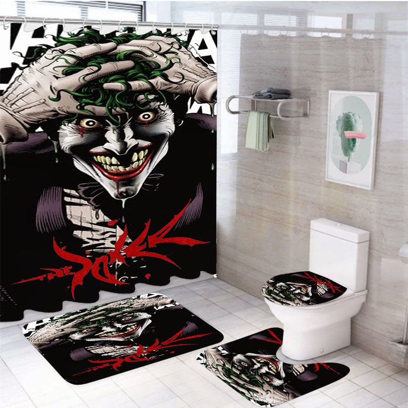 The Joker 4Pcs Bathroom Set Shower Curtain