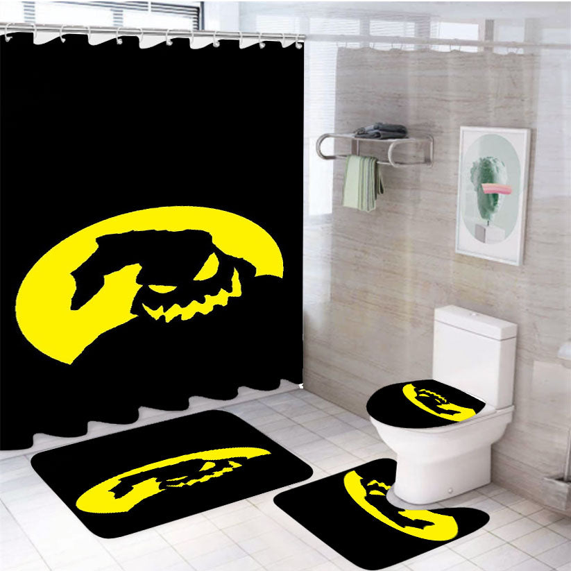 The Nightmare Before Christmas Disney 16 4Pcs Bathroom Set Shower Curtain