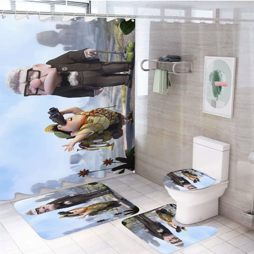 Up Russell And Up Mc Carol Fredrickson 4Pcs Bathroom Set Shower Curtain