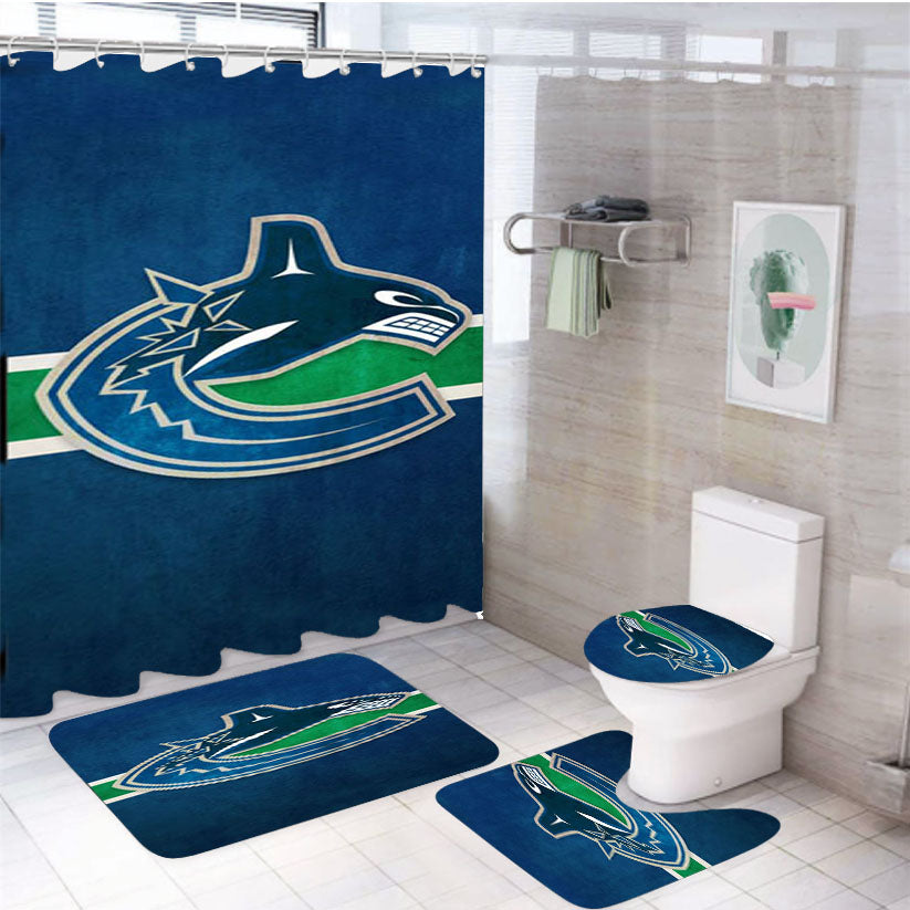 Vancouver 4Pcs Bathroom Set Shower Curtain