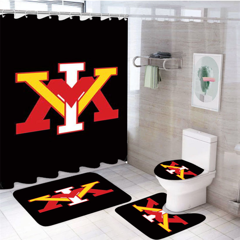 Vmi Logo 4Pcs Bathroom Set Shower Curtain