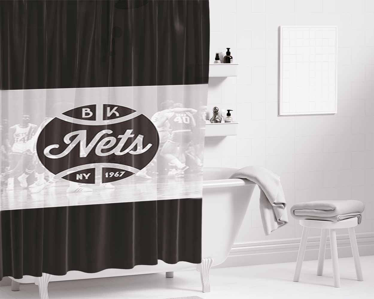 Bk Nets Bathroom Shower Curtain Fabric Waterproof | 66 X 72 Inch