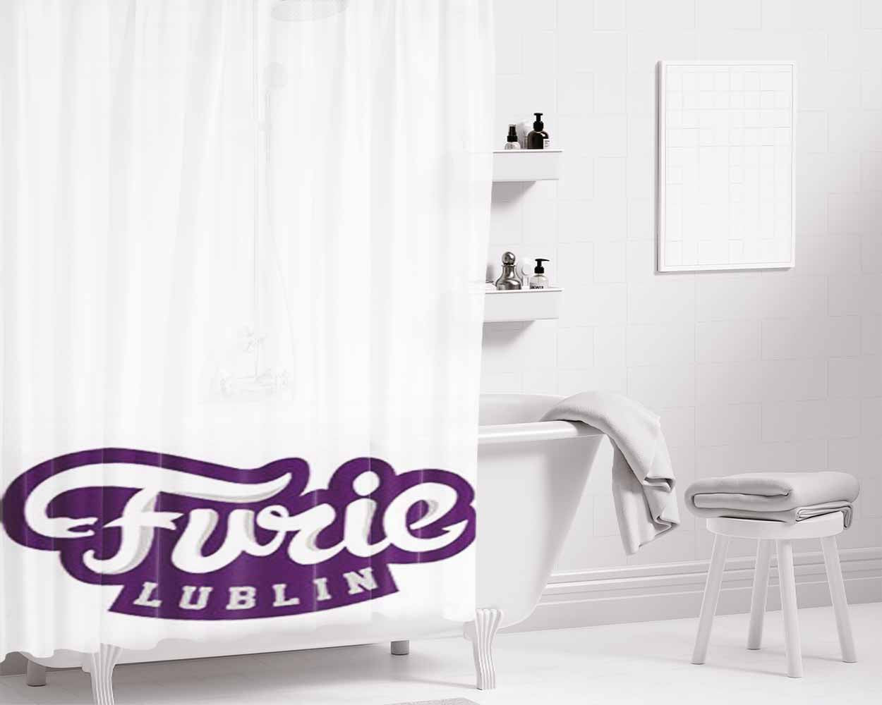 Furie Lublin Bathroom Shower Curtain Fabric Waterproof | 66 X 72 Inch