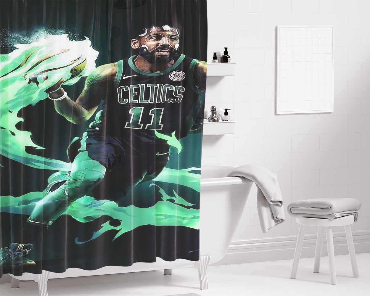 Kyrie Bathroom Shower Curtain Fabric Waterproof | 66 X 72 Inch