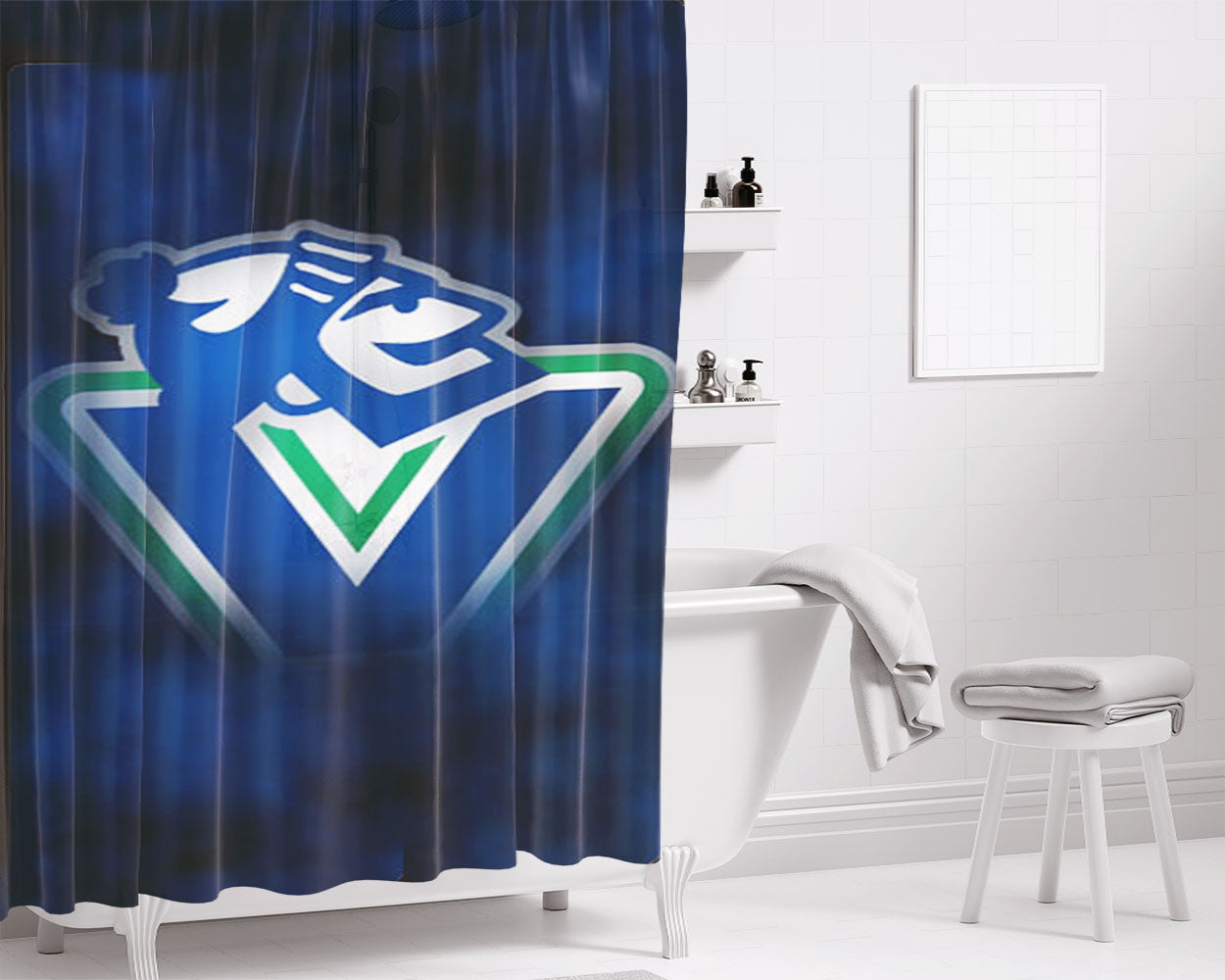 Vancouver Smoke Bathroom Shower Curtain Fabric Waterproof | 66 X 72 Inch