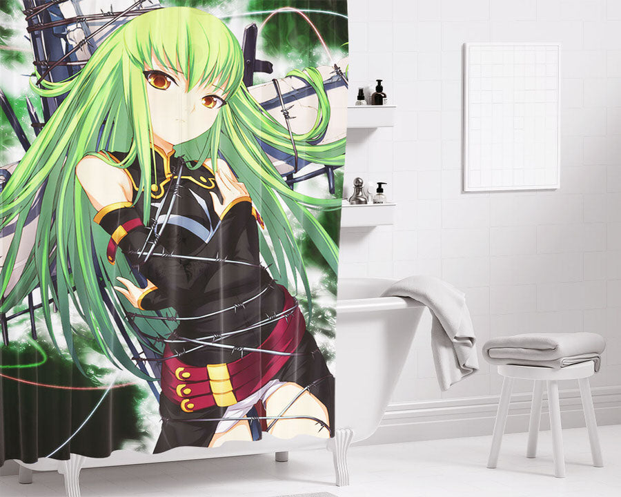 Code Geass Lelouch Of The Rebellion Illusion Dolls Bathroom Shower Curtain Fabric Waterproof | 66 X 72 Inch