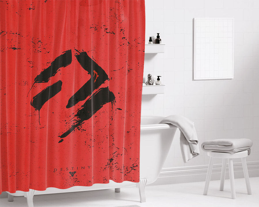 Devil Undone Wrather Of The Machine Hardmode Logo Bathroom Shower Curtain Fabric Waterproof | 66 X 72 Inch