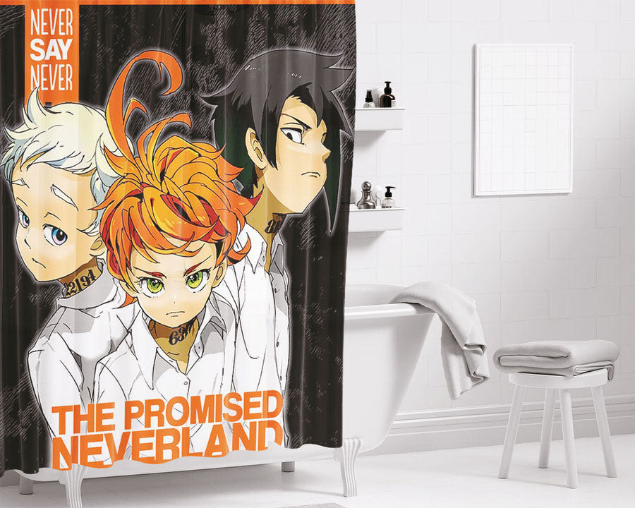 The Promised Never Bathroom Shower Curtain Fabric Waterproof | 66 X 72 Inch