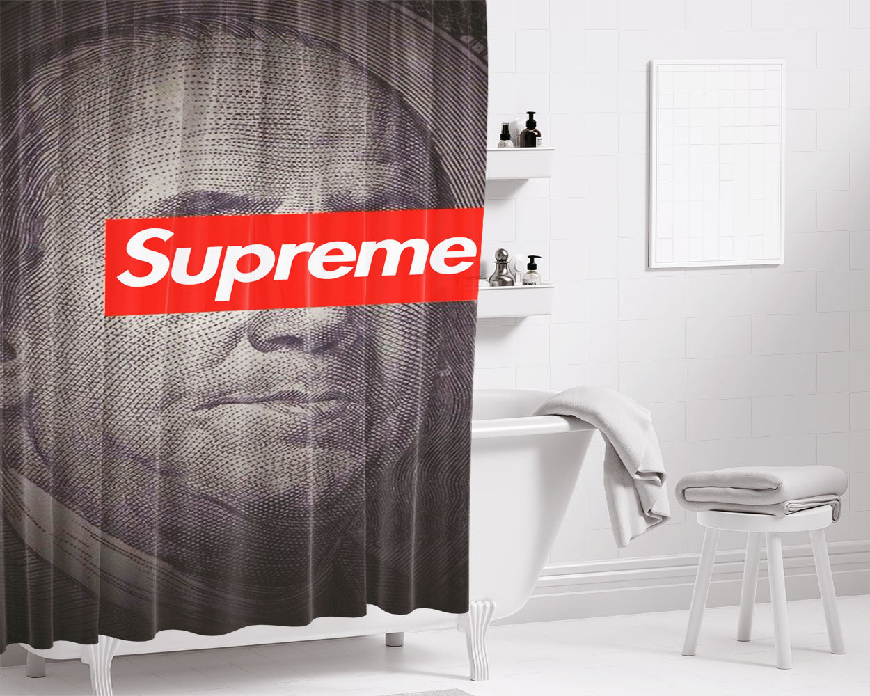 Supreme Rodrigonoronha Bathroom Shower Curtain Fabric Waterproof | 66 X 72 Inch