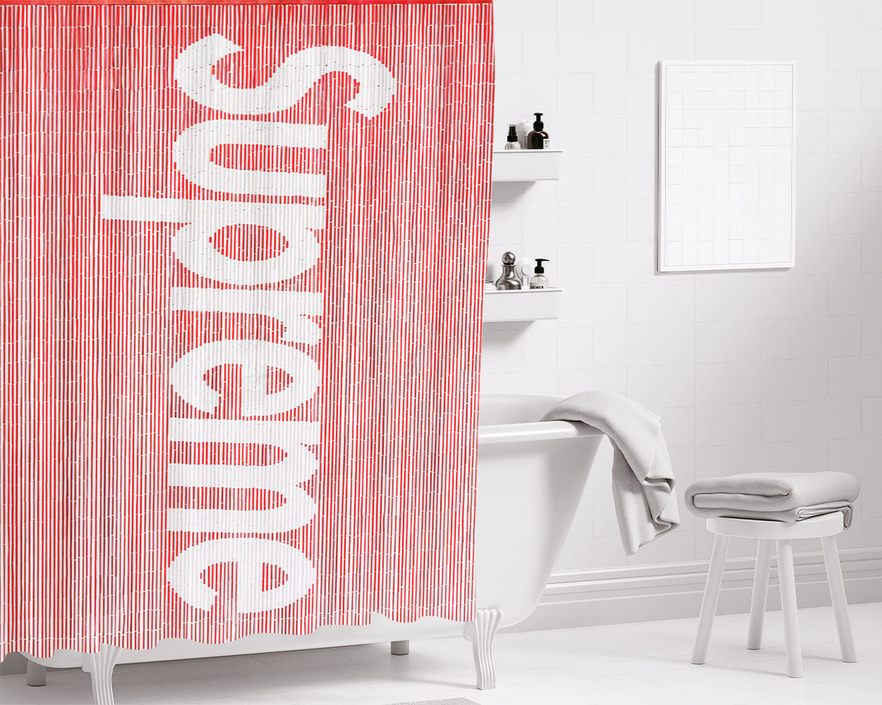 Supreme Bathroom Shower Curtain Fabric Waterproof | 66 X 72 Inch