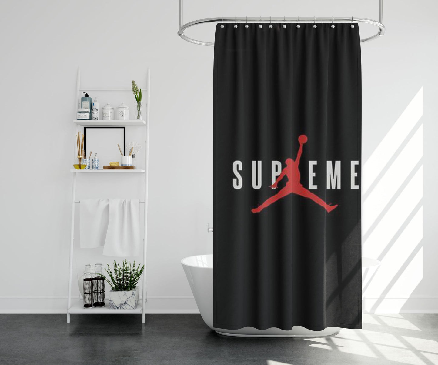 Supreme Jordan Shower Curtain Farmhouse Bathroom Decor