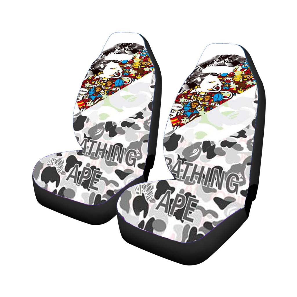 Logo Of Abathing Ape Car Seat Covers