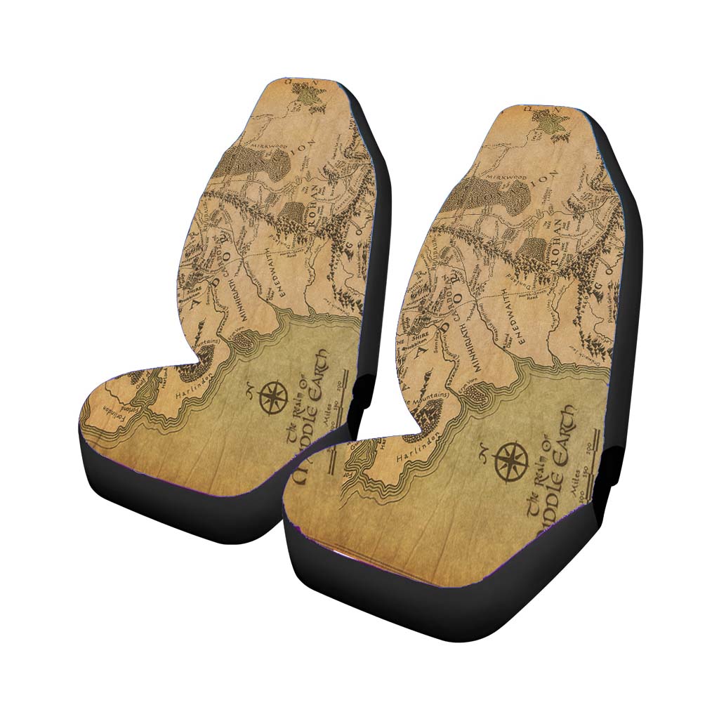 Lord Of The Rings Map Car Seat Covers