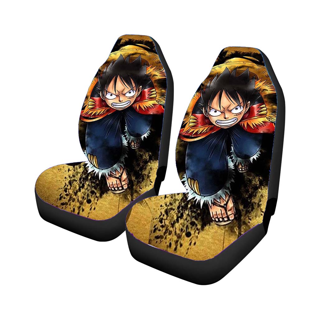 Luffy One Piece Furry Car Seat Covers