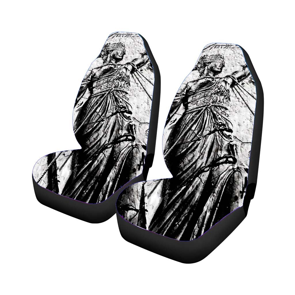 Metalilica Cover Album Silver Car Seat Covers
