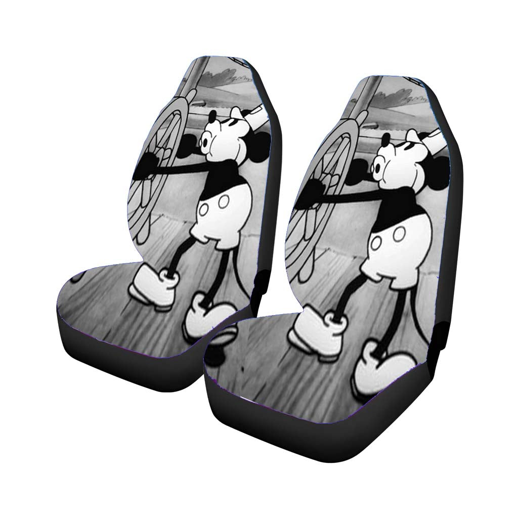 Mickey Mouse Steam Boat Willie Vintage 3 Car Seat Covers