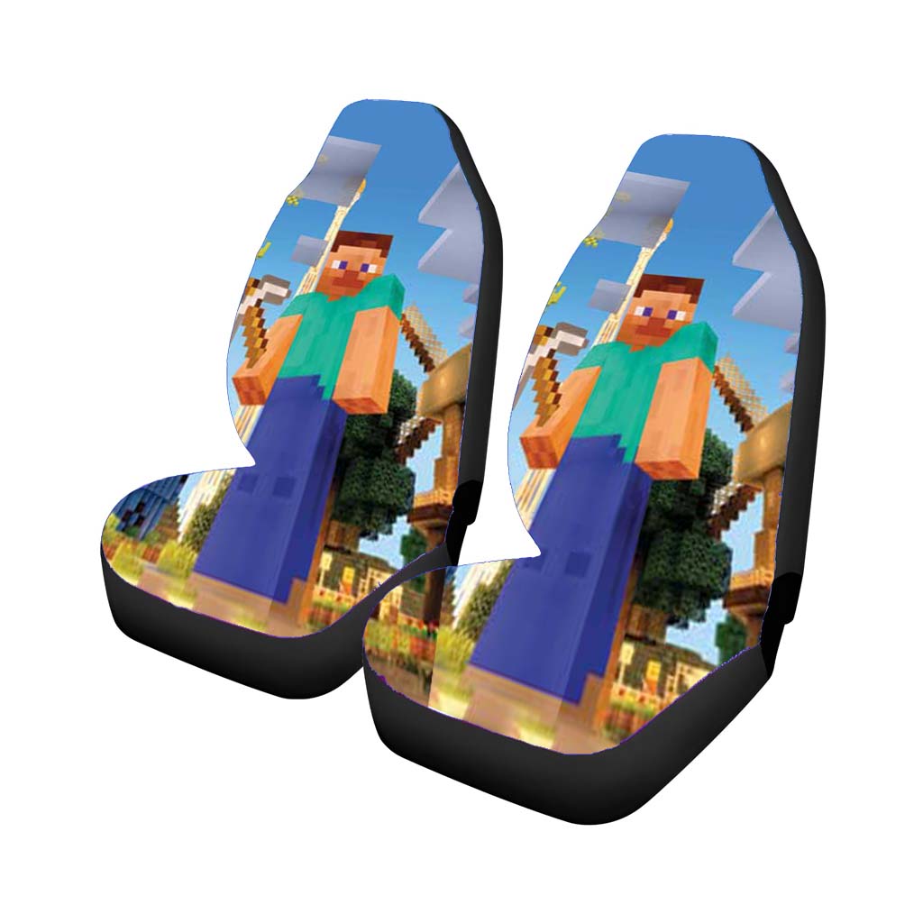 Minecraft Construction Car Seat Covers