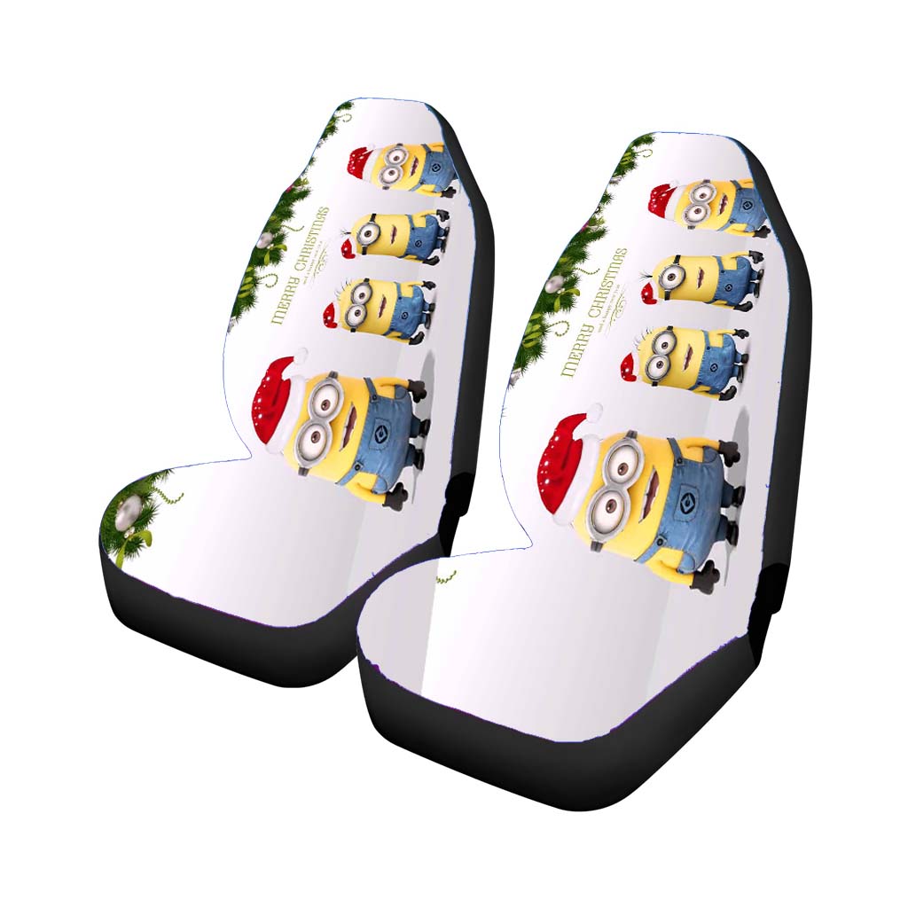 Minions Christmas Car Seat Covers