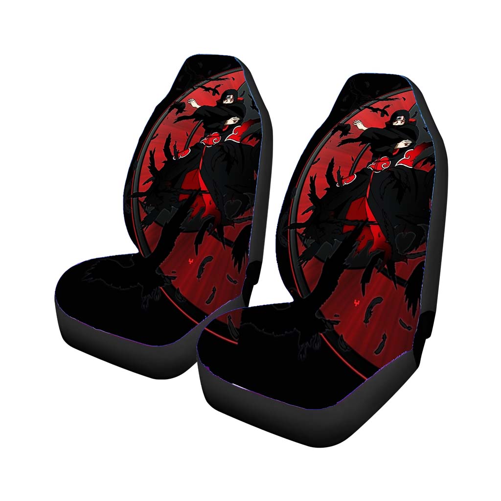Naruto Shippuden Akatsuki Uchiha Itachi Sharingan Anime Boys Crows Car Seat Covers