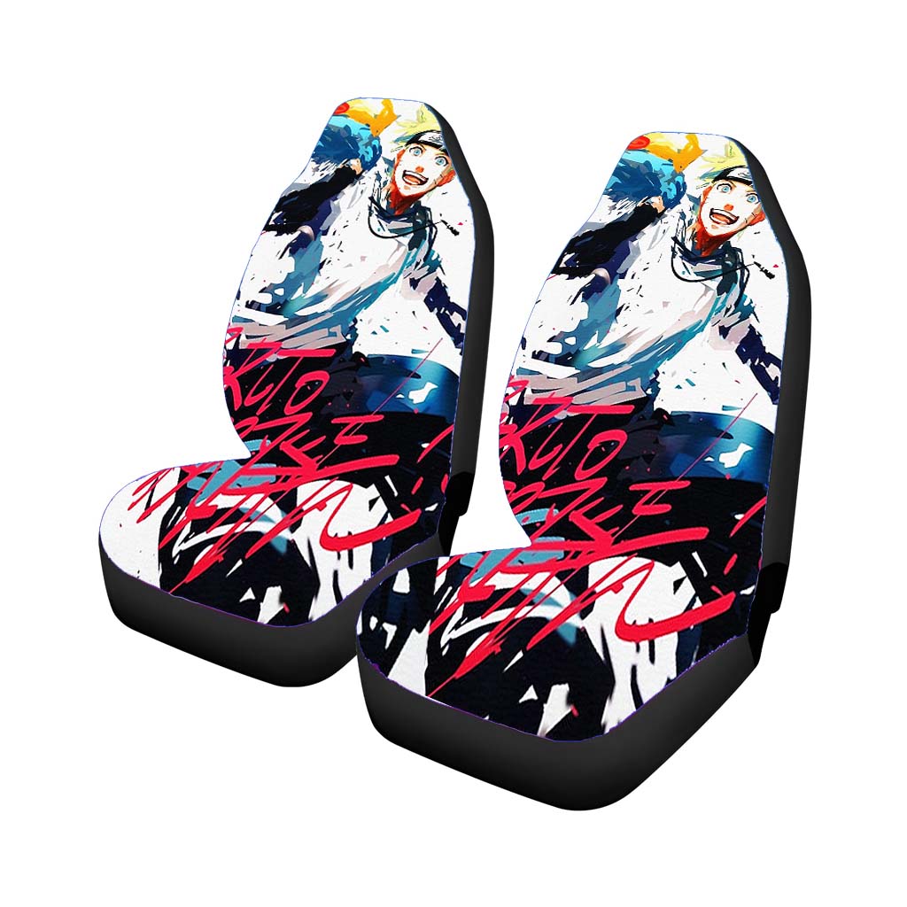 Naruto Splash Paint Car Seat Covers