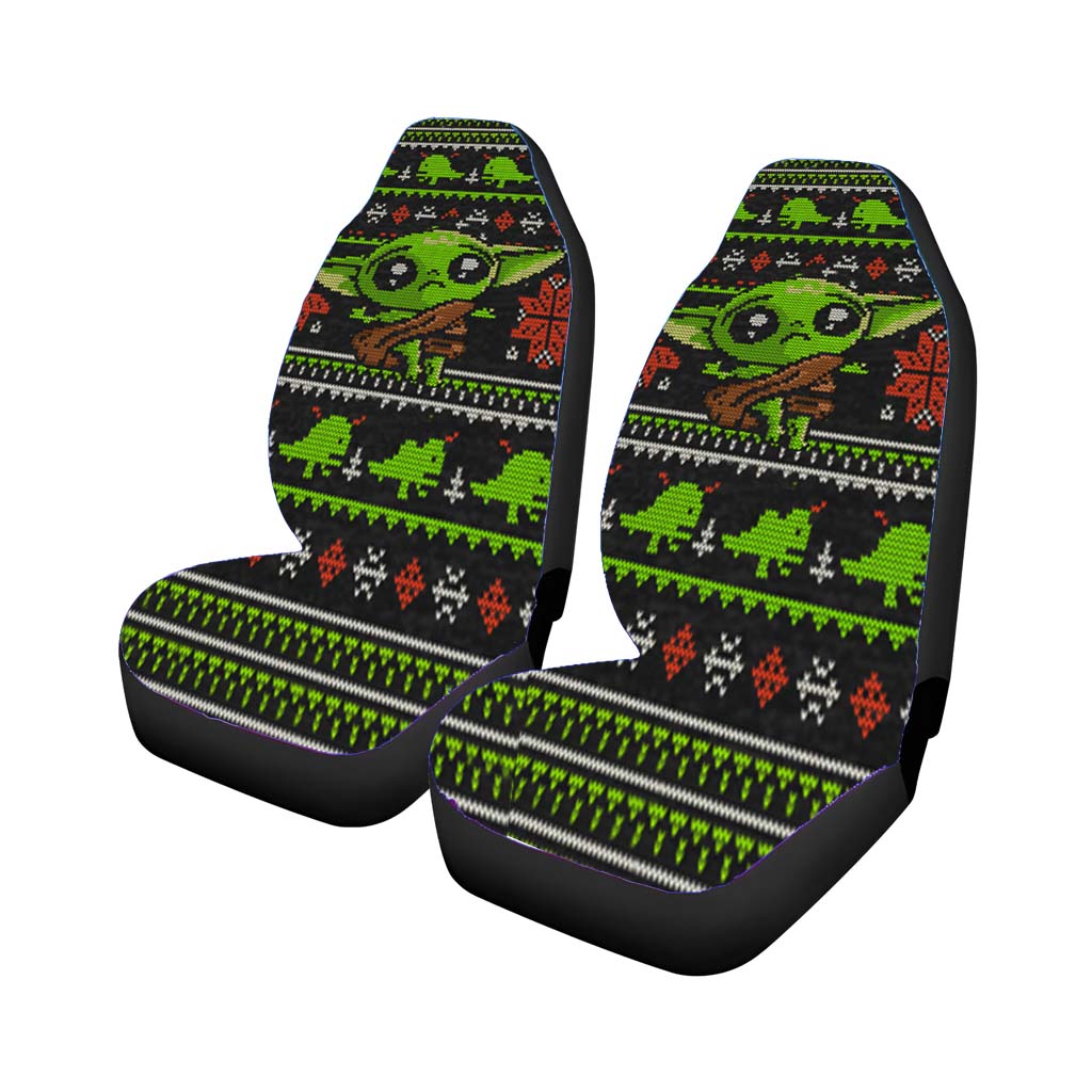 New Baby Yoda Stitch 8Bit Sweater Car Seat Covers