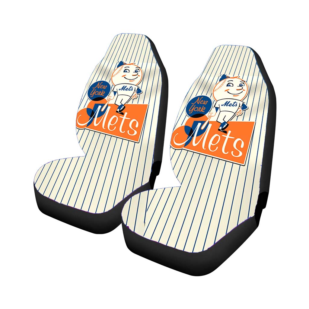 New York Mets Logo Baseball Car Seat Covers