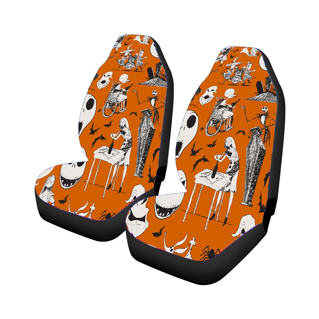 Nightmare Before Christmas Halloween Cotton Fabric Car Seat Covers