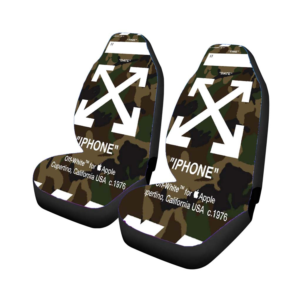 Off White Army Car Seat Covers