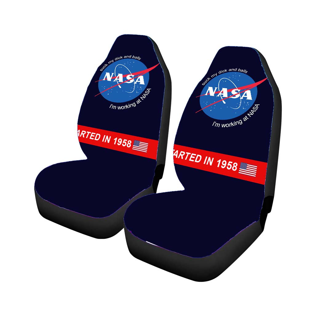 Outer Space And Satellite Working At Nasa Car Seat Covers