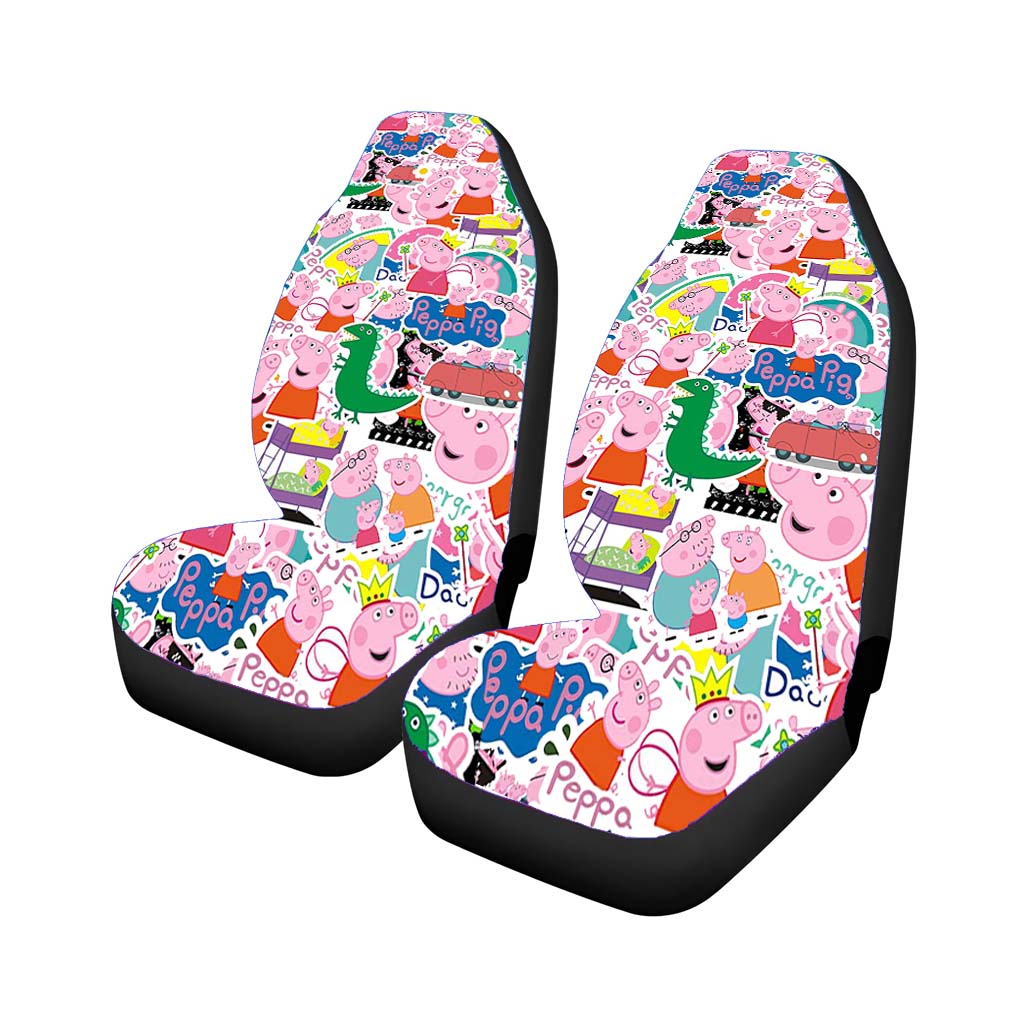 Peppa Pig Green Dinosaur Sticker Collection Car Seat Covers