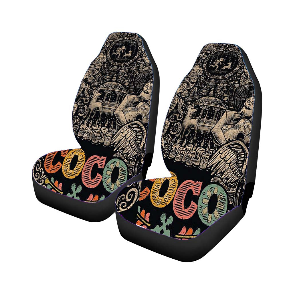 Pixar Coco Vintage Poster Car Seat Covers
