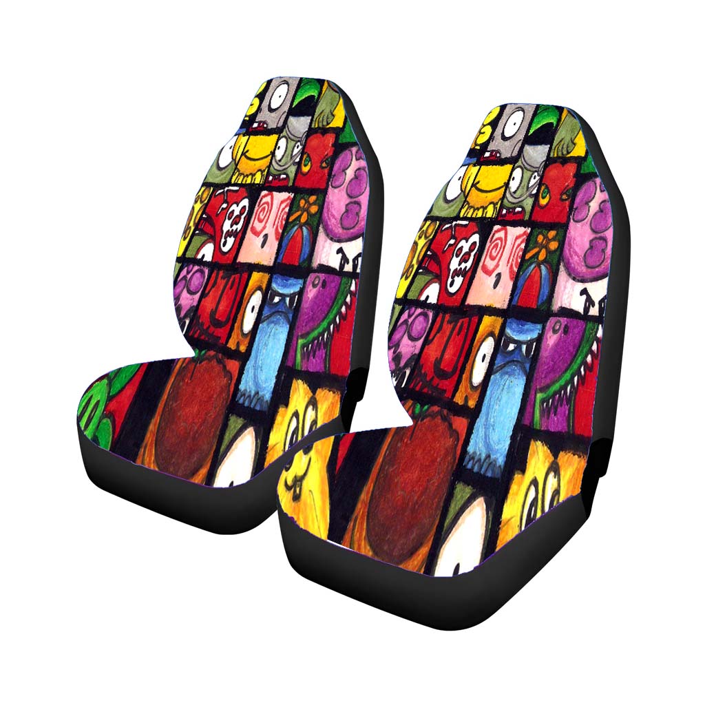 Plants Vs Zombies Cartoon Wallpaper Car Seat Covers