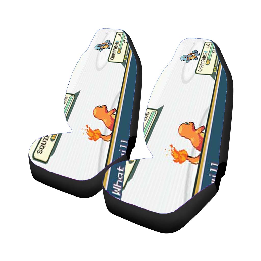 Pokemon Charmander Squirtle Battle Car Seat Covers