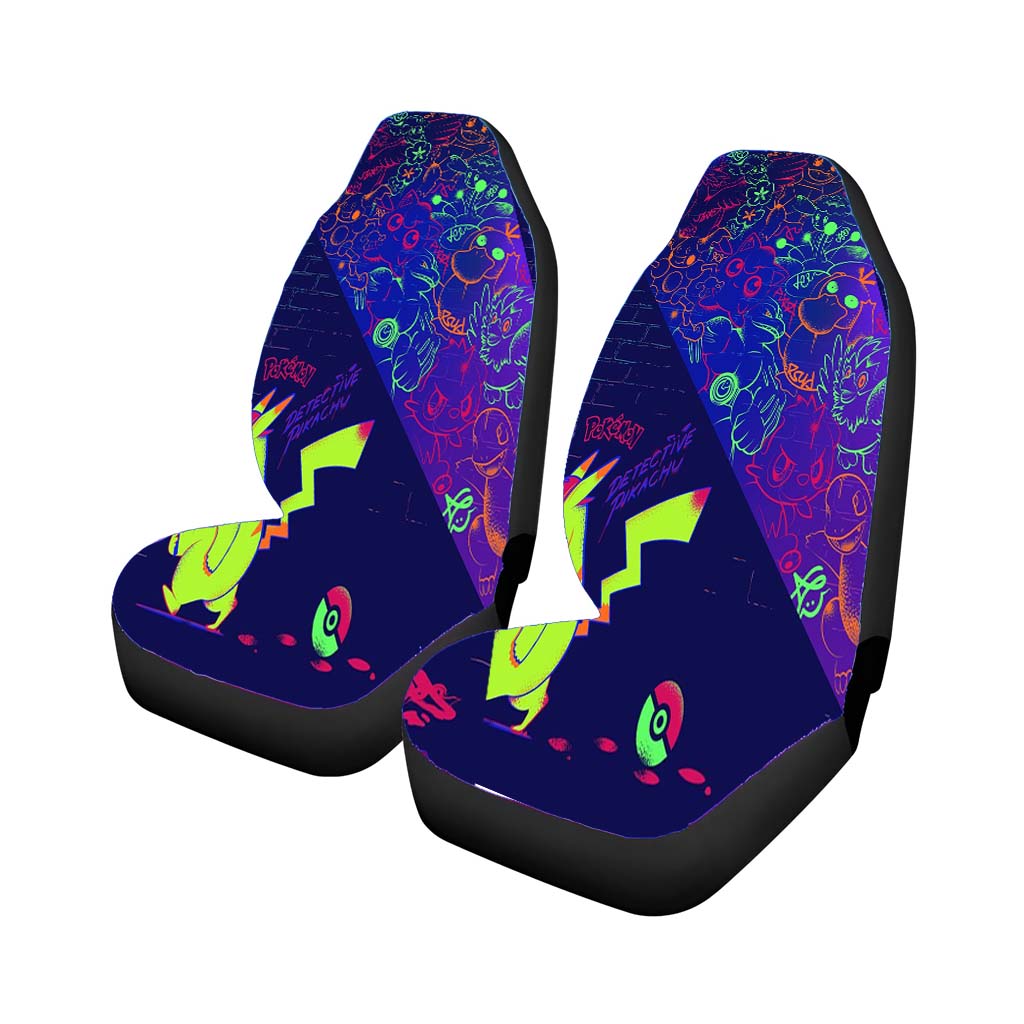 Pokemon Detective Pikachu Car Seat Covers
