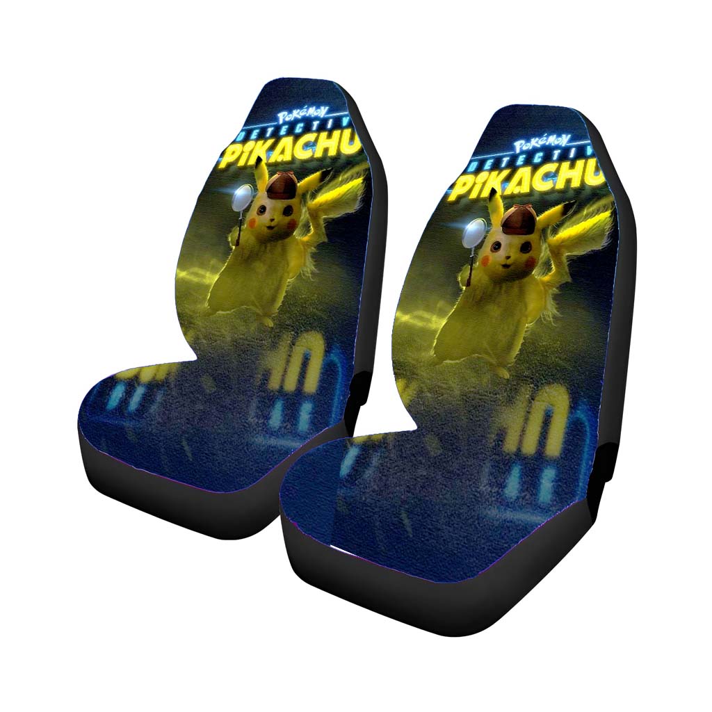 Pokemon Detective Pikachu Poster Canvas Car Seat Covers