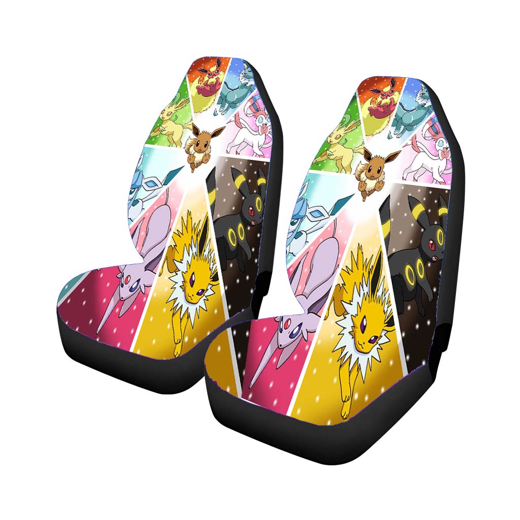 Pokemon Eevee Evolution Pocket Monster Glasses Car Seat Covers