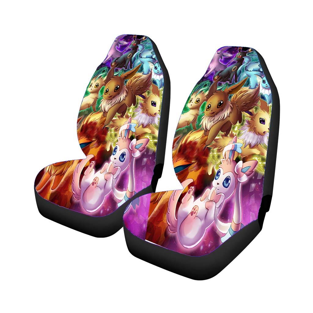 Pokemon Eevee Evolutions Fanart Car Seat Covers