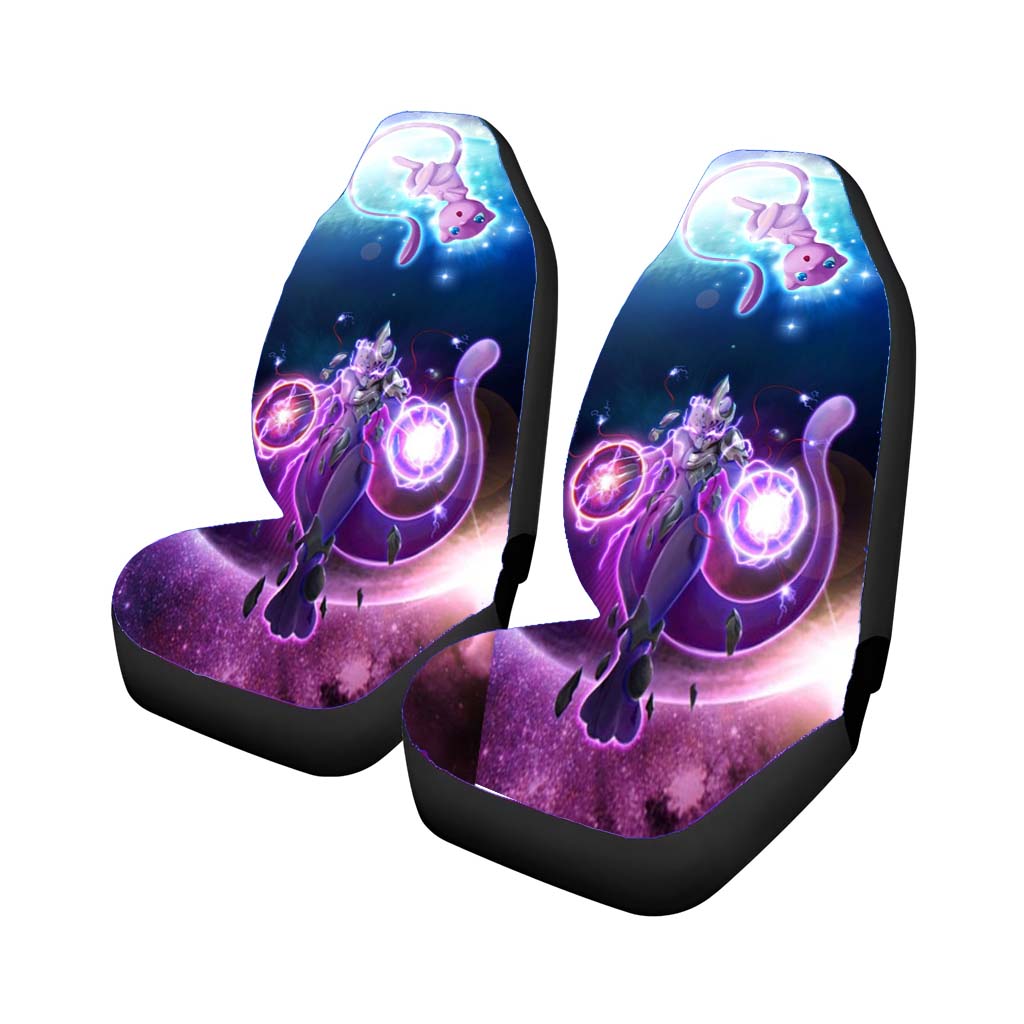 Pokemon Mew And Mewtwo Galaxy Fanart Car Seat Covers