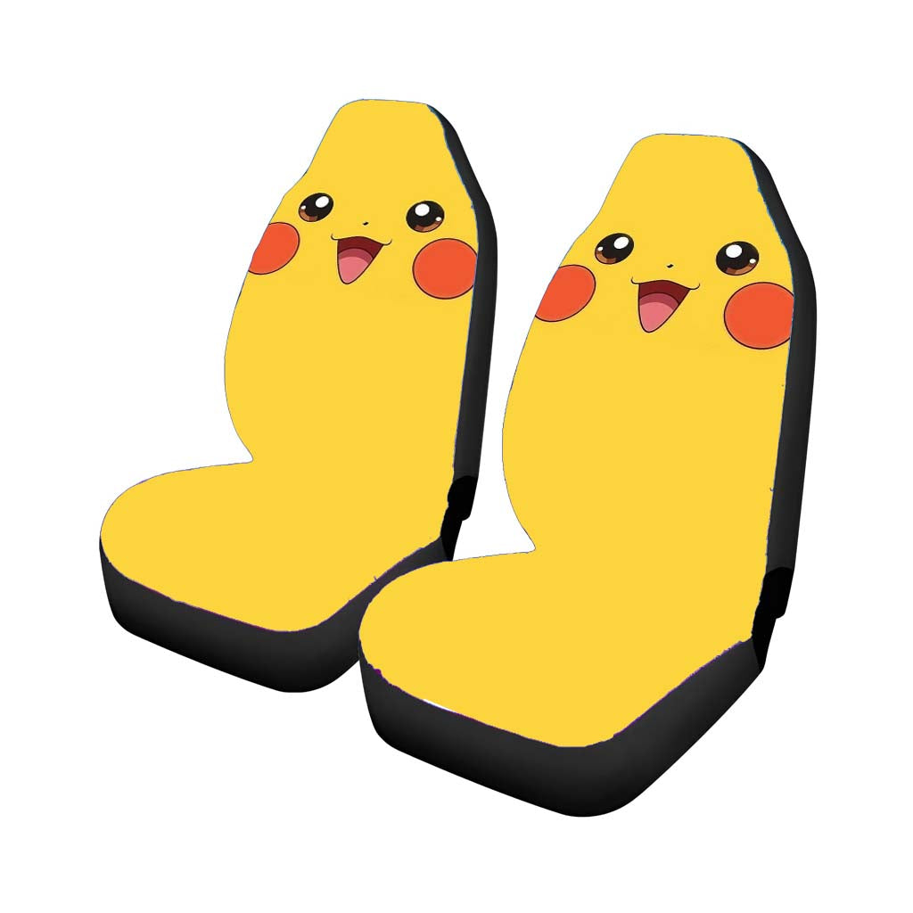 Pokemon Pikachu Face Car Seat Covers
