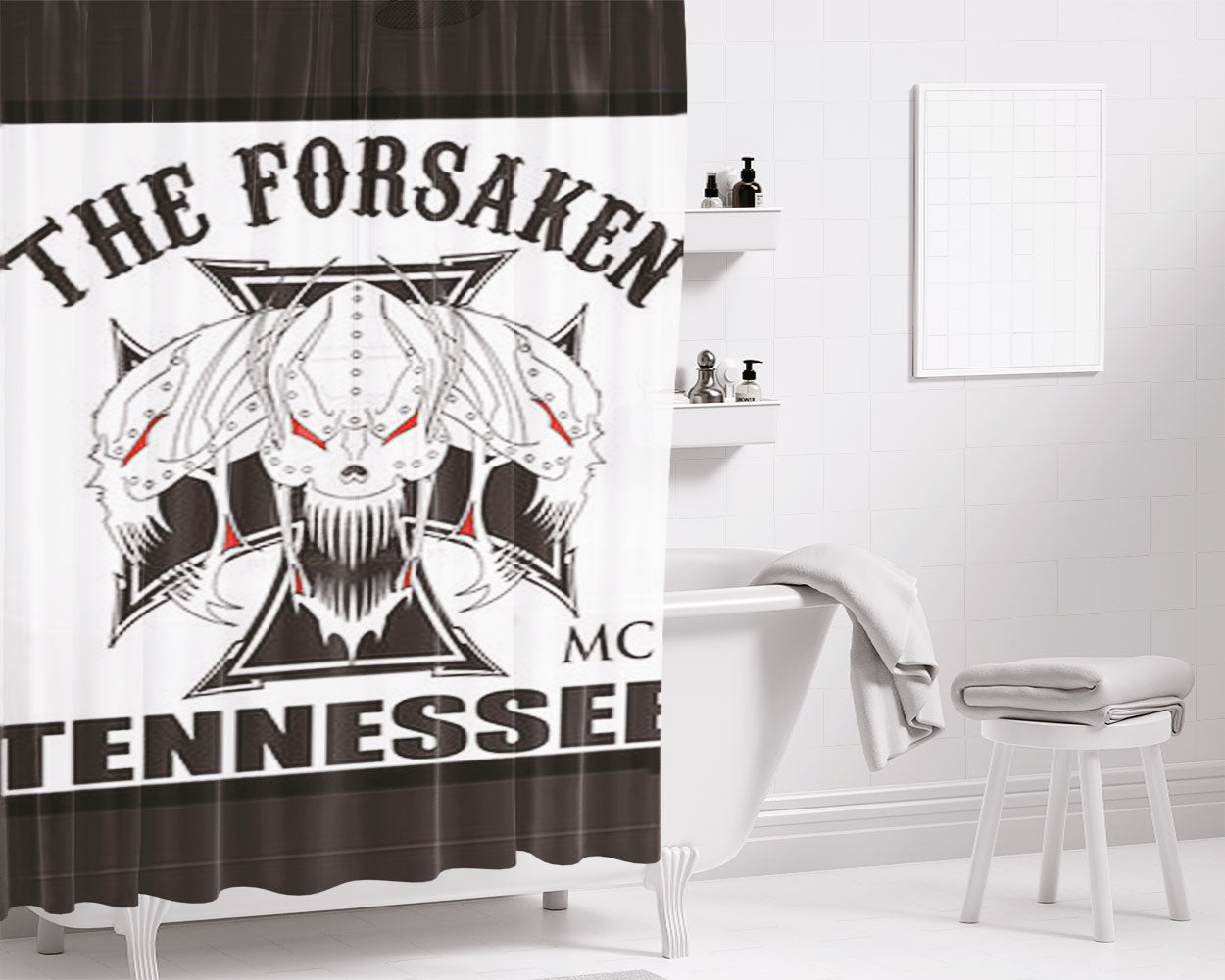 The Forsaken Tennessee Bathroom Shower Curtain Fabric Waterproof | 66 X 72 Inch