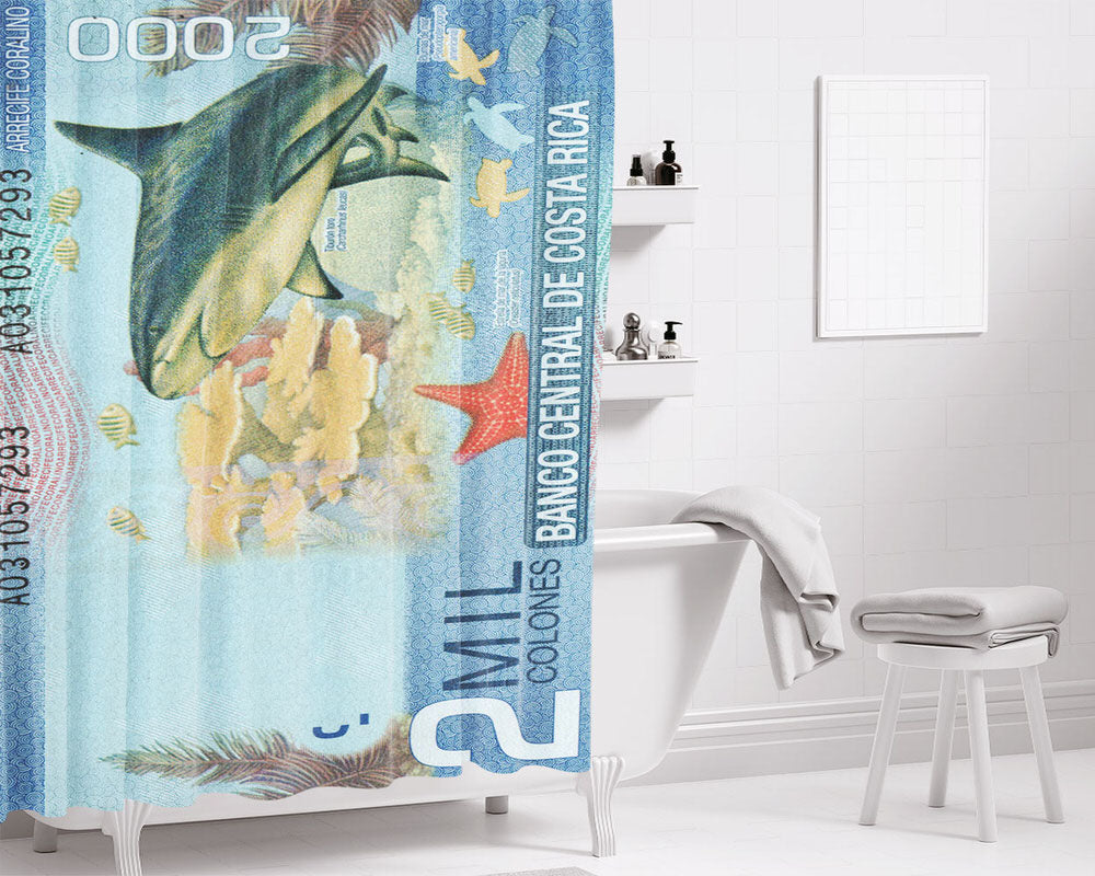 8 Bit Pixel Art City Bathroom Shower Curtain Fabric Waterproof | 66 X 72 Inch