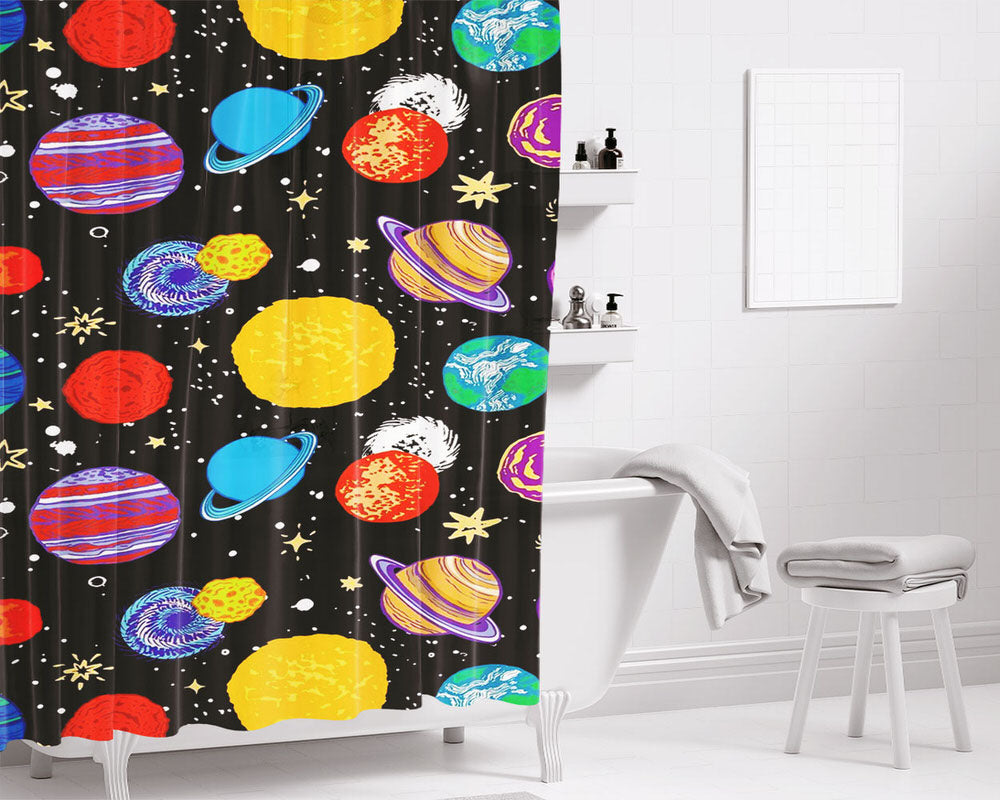 A Collection Of Cool Brands Bathroom Shower Curtain Fabric Waterproof | 66 X 72 Inch