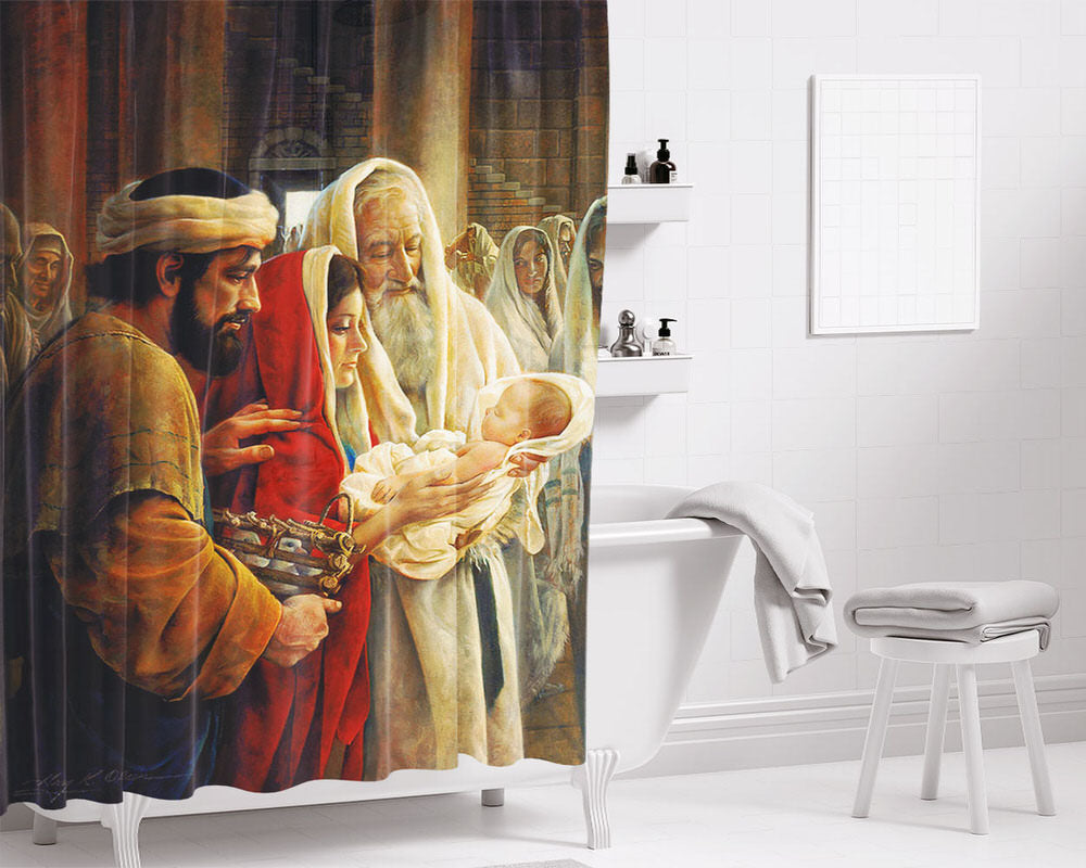 A Human Curosity Key Bathroom Shower Curtain Fabric Waterproof | 66 X 72 Inch