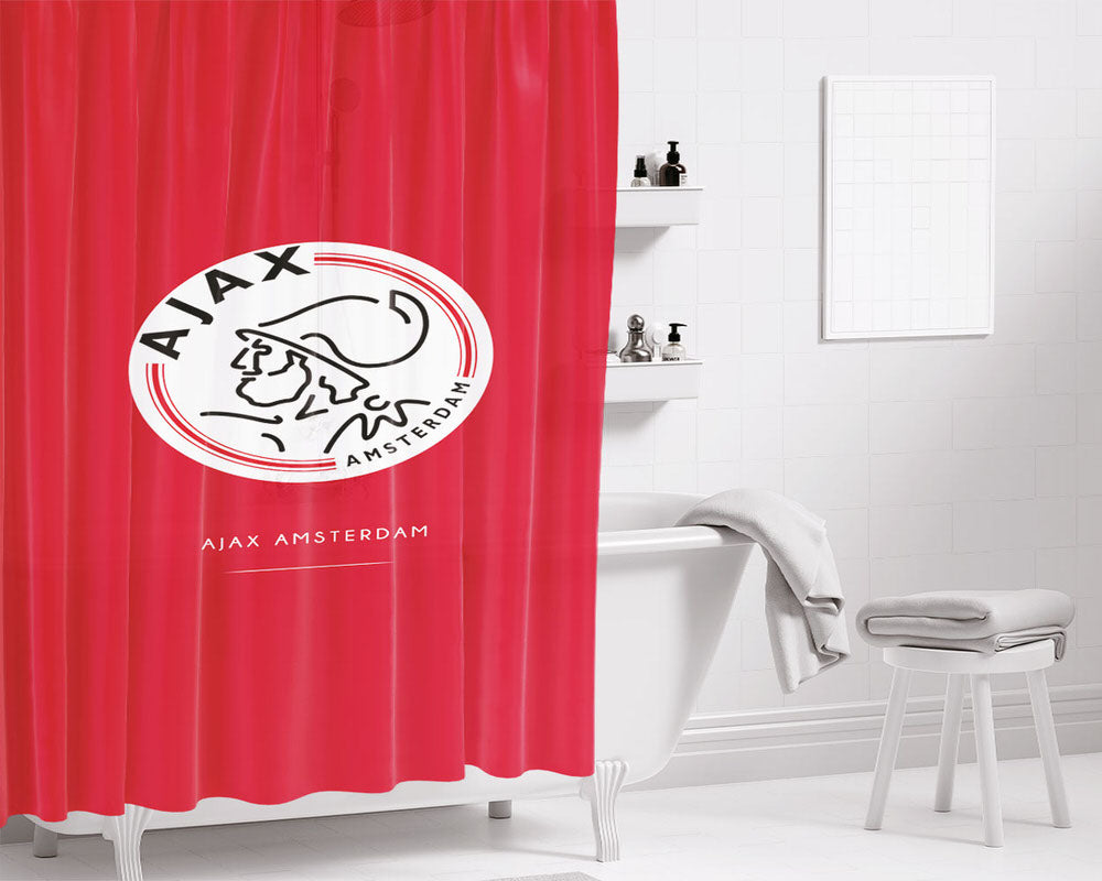 Ajax Amsterdam Wallpaper Bathroom Shower Curtain Fabric Waterproof | 66 X 72 Inch