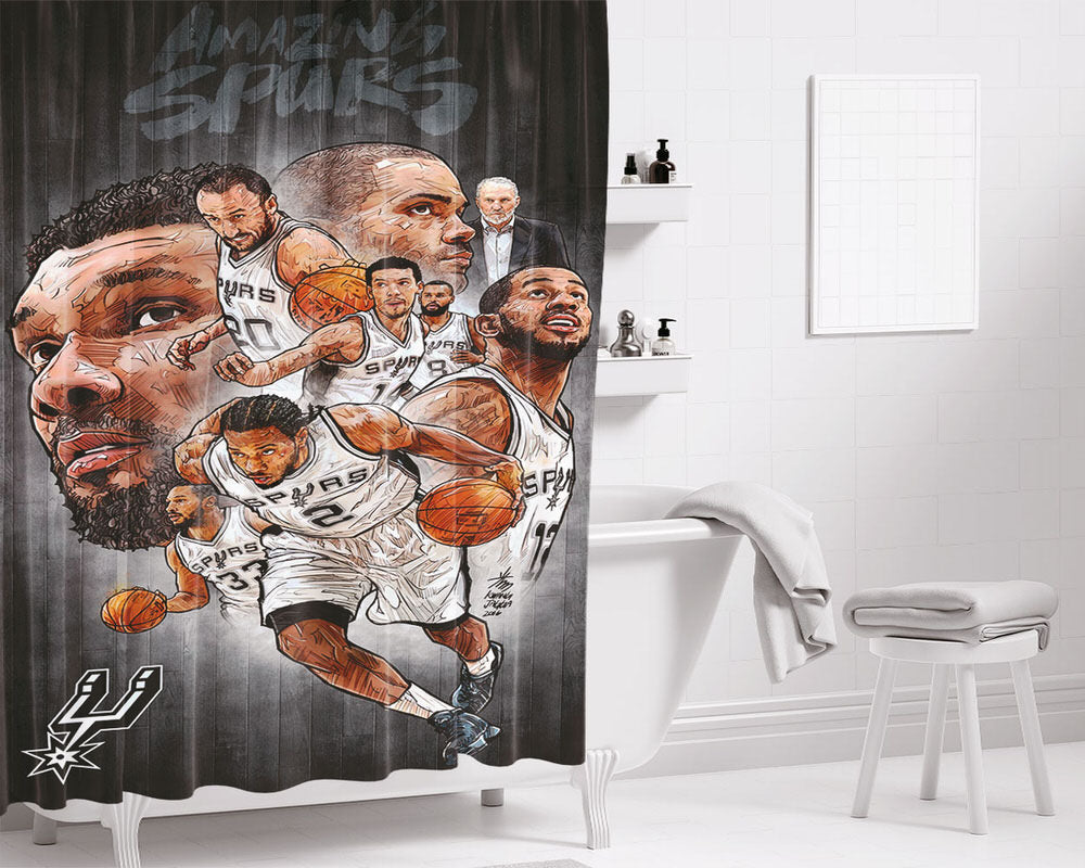 Amazing Spurs On Behance Bathroom Shower Curtain Fabric Waterproof | 66 X 72 Inch